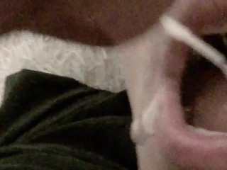 Closeup Blowjob Cumshot. Cum About Tongue. Merry Sucks Organism Cock