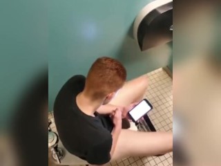 Red Head Caught Jerking