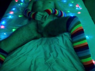 Slutty Old Crumpet All Over Rainbow Socks - Popular Dildo